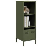 Vidaxl Buffet Vert Olive 35x39x103,5 Cm Acier Multicolore