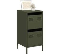 vidaXL Buffet vert olive 35x39x73,5 cm acier laminé à froid 851398 Vert G