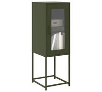 vidaXL Buffet 853402 meuble de rangement vert olive 36x39x107 cm acier laminé à froid
