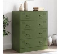 Buffet vert olive 67x39x83 cm acier