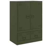 vidaXL Buffet vert olive 67x39x95 cm acier, armoire, armoire de rangement, buffet haut, armoire latérale, armoire haute, 841809