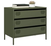 vidaXL Buffet vert olive 68x39x58,5 cm acier laminé à froid, meuble de rangement, meuble de rangement de cuisine, meuble de 851296