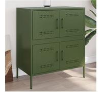 Vidaxl Buffet Vert Olive 68x39x79 Cm Acier Vert