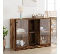 vidaXL Buffet vieux bois 102x37x75,5 cm bois d'ingénierie, armoire de rangement, armoire latérale, buffet de salle à manger,