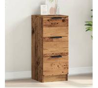 Vidaxl Buffet Vieux Bois 30x30x70 Cm Bois D'ingénierie Marron