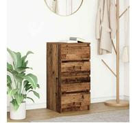 vidaXL Buffet vieux bois 37,5x35x76 cm bois d'ingénierie, meuble de rangement, meuble de rangement de cuisine, meuble de 861758