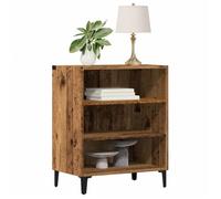 vidaXL Buffet vieux bois 57x35x70 cm bois d'ingénierie, armoire de rangement, meuble d'entrée, meuble d'appoint 856474