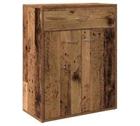vidaXL Buffet Vieux Bois 60x30x75 cm Bois d'ingénierie, Armoire, Placard, Buffet Haut, Armoire latérale, Armoire de Rangement, Organisateur de Maison