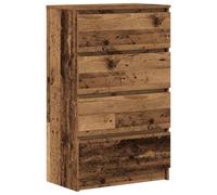 vidaXL Buffet Vieux Bois 60x35x98,5 cm Bois d'ingénierie, Armoire de Rangement, Armoire de Couloir, Armoire latérale, Armoire de Rangement de Cuisine