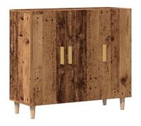 Vidaxl Buffet Vieux Bois 90x34x80 Cm Bois D'ingénierie Marron