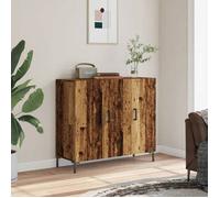 vidaXL Buffet vieux bois 90x34x80 cm bois d'ingénierie, meuble de rangement, meuble de rangement de cuisine, meuble de 857314