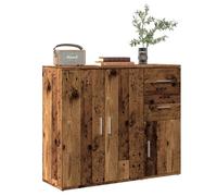 vidaXL Buffet vieux bois 91x29,5x75 cm bois d'ingénierie, armoire, placard, buffet haut, armoire latérale, armoire de 855906