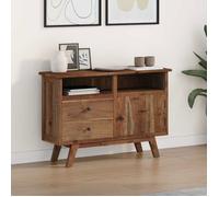 VIDAXL Buffet vintage en teck massif 100 x 30 x 68 cm - rangement salon naturel
