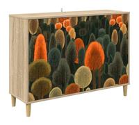 vidaXL Buffet ZAANDAM Sonoma 102 x 33 x 75 cm Bois d'ingénierie, Buffet rectangulaire Moderne, Meuble de Rangement Tendance pour Salon et Salle à Manger, Solution Pratique pour la Maison