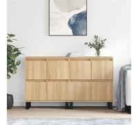 Buffets 2 pcs, Armoires de Salon avec Rangement, Organisateur de Maison Salle de Séjour Intérieur, Moderne, Chêne Sonoma Bois d'Ingénierie