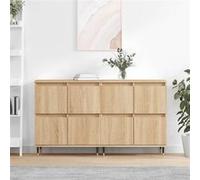 vidaXL Buffets 2 pcs chêne sonoma bois d'ingénierie 3190168