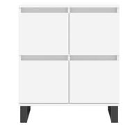 Vidaxl Buffets 2 Pcs Blanc Bois D'ingénierie Blanc