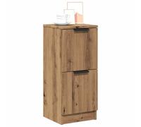 vidaXL Buffets 2 pcs chêne Artisanal 30x30x70 cm Bois d'ingénierie