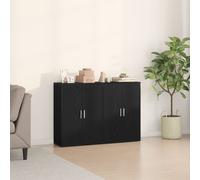vidaXL Buffets 2 pcs Chêne Noir 60x31x84 cm Bois d'ingénierie