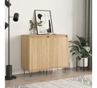 Vidaxl Buffets 2 Pcs Chêne Sonoma 40x35x70 Cm Bois D'ingénierie Marron