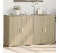 vidaXL Buffets 2 pièces 3276541 – Armoire de rangement chêne sonoma 60x31x70 cm bois d'ingénierie