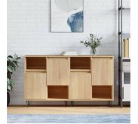 vidaXL Buffets 2 pcs chêne sonoma bois d'ingénierie 3190128