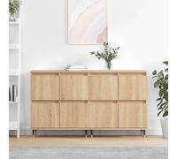 vidaXL Buffets 2 pcs chêne sonoma bois d'ingénierie 3190168