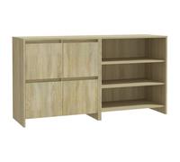 vidaXL Buffets 2 pcs Chêne sonoma Bois d'ingénierie Marron