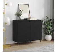 vidaXL Buffets 2 pcs noir 40x35x70 cm bois d’ingénierie 831039