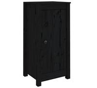 vidaXL Buffets 2 pcs Noir 40x35x80 cm Bois massif de pin