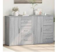 vidaXL Buffets 2 pcs sonoma gris 60x31x70 cm bois d'ingénierie 3276558