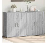 vidaXL Buffets 2 pcs Sonoma gris – 60x31x70 cm, bois d'ingénierie, armoire de rangement