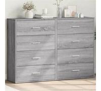 vidaXL Buffets 2 pcs sonoma gris 60x31x84 cm bois d'ingénierie