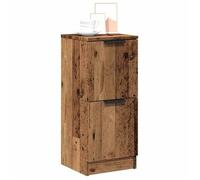 vidaXL Buffets 2 pièces vieux bois 30x30x70 cm bois d'ingénierie marron