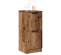 vidaXL Buffets 2 pcs vieux bois 30x30x70 cm bois d'ingénierie Marron