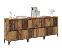 vidaXL Buffets 3 pc Bois Ancien 60 x 35 x 70 cm Bois d'ingénierie