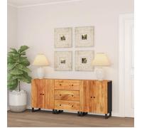 vidaXL Buffets 3 pcs Bois d'acacia solide 3143639