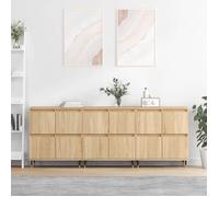vidaXL Ensemble de 3 buffets Chêne Sonoma Bois d'ingénierie 3190192 Marron