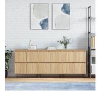 vidaXL Buffets 3 pcs Chêne sonoma Bois d'ingénierie 3190200
