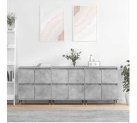 vidaXL Buffets 3 pcs gris béton bois d'ingénierie 3190193