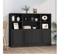 vidaXL Buffets 3 pcs noir bois d'ingénierie 3185304