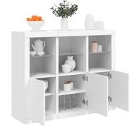 Buffets avec Lumières LED Armoire Rangement Salon 3 pcs Bois d'Ingénierie vidaXL