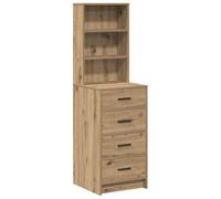 vidaXL Buffets en chêne fait main 40 x 41 x 135 cm - Unité de rangement en bois reconstitué pour le salon, table de buffet pour la salle à manger. Mobilier contemporain rectangulaire, élégant pour org