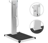 vidaXL Buitendouche met bak HKC roestvrij staal3051292 Gris G