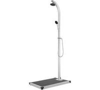 Douche de Jardin avec Base Gris 220 cm Aluminium Extérieur Piscine vidaXL
