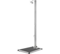 vidaXL Buitendouche met grijze basis 220 cm roestvrij staal3070783 Gris G