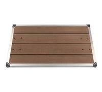 vidaXL Buitendouchebak 110x62 cm HKC roestvrij staal bruin48204 Douche G