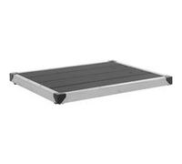 vidaXL Buitendouchebak 80x62 cm HKC roestvrij staal grijs48203 Gris G