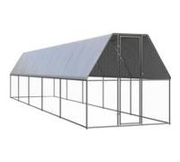 Vidaxl Poulailler D'extérieur 2x10x2 M Acier Galvanisé