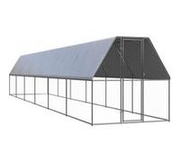 Poulailler d'Extérieur 3x10x2 m Acier Galvanisé Cage à Poules Animaux vidaXL